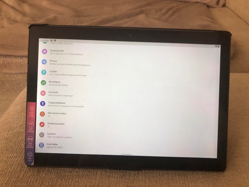 Lenovo Tab M10 FHD Plus (2e Gen) TB-X505F met hoes, Computers en Software, Windows Tablets, Zo goed als nieuw, Wi-Fi, 10 inch