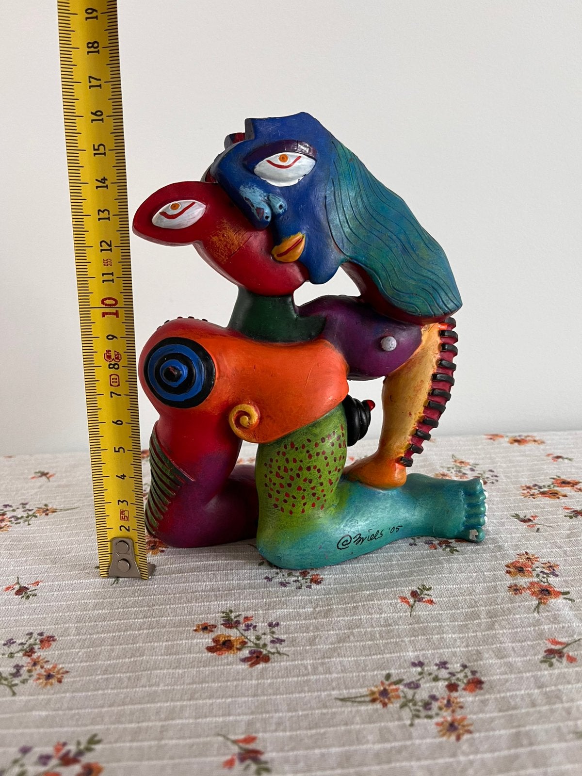 "La Señora Passionada" door Clemens Briels uit 2005, 16 cm, Meerkleurig, Beeld, Ophalen of Verzenden