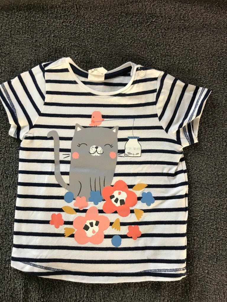 ZGAN Leuk shirtje van H&M met prima opdruk maat 68, Kinderen en Baby's, Babykleding | Maat 68, Meisje, H&M, Ophalen of Verzenden