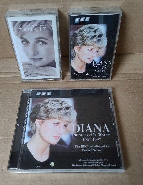 BBC CD recording funeral Prinses Diana + 2 muziekcassettes, 2 t/m 25 bandjes, Overige genres, Ophalen of Verzenden, Zo goed als nieuw