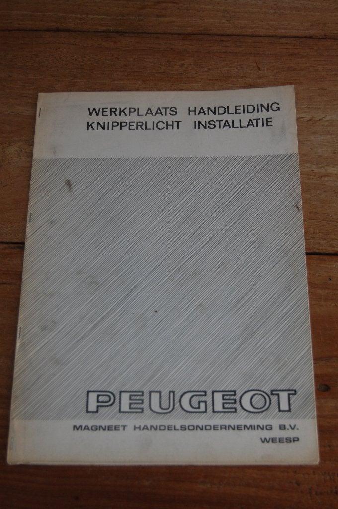 Peugeot handleiding knipperlicht installatie 1975, Fietsen en Brommers, Ophalen of Verzenden, Nieuw