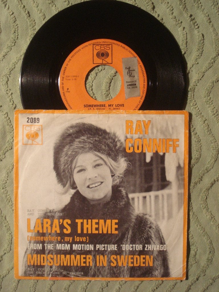 Ray Conniff 7" Vinyl Single: Lara’s theme (Somewhere my love, Ophalen of Verzenden, Gebruikt, Filmmuziek en Soundtracks
