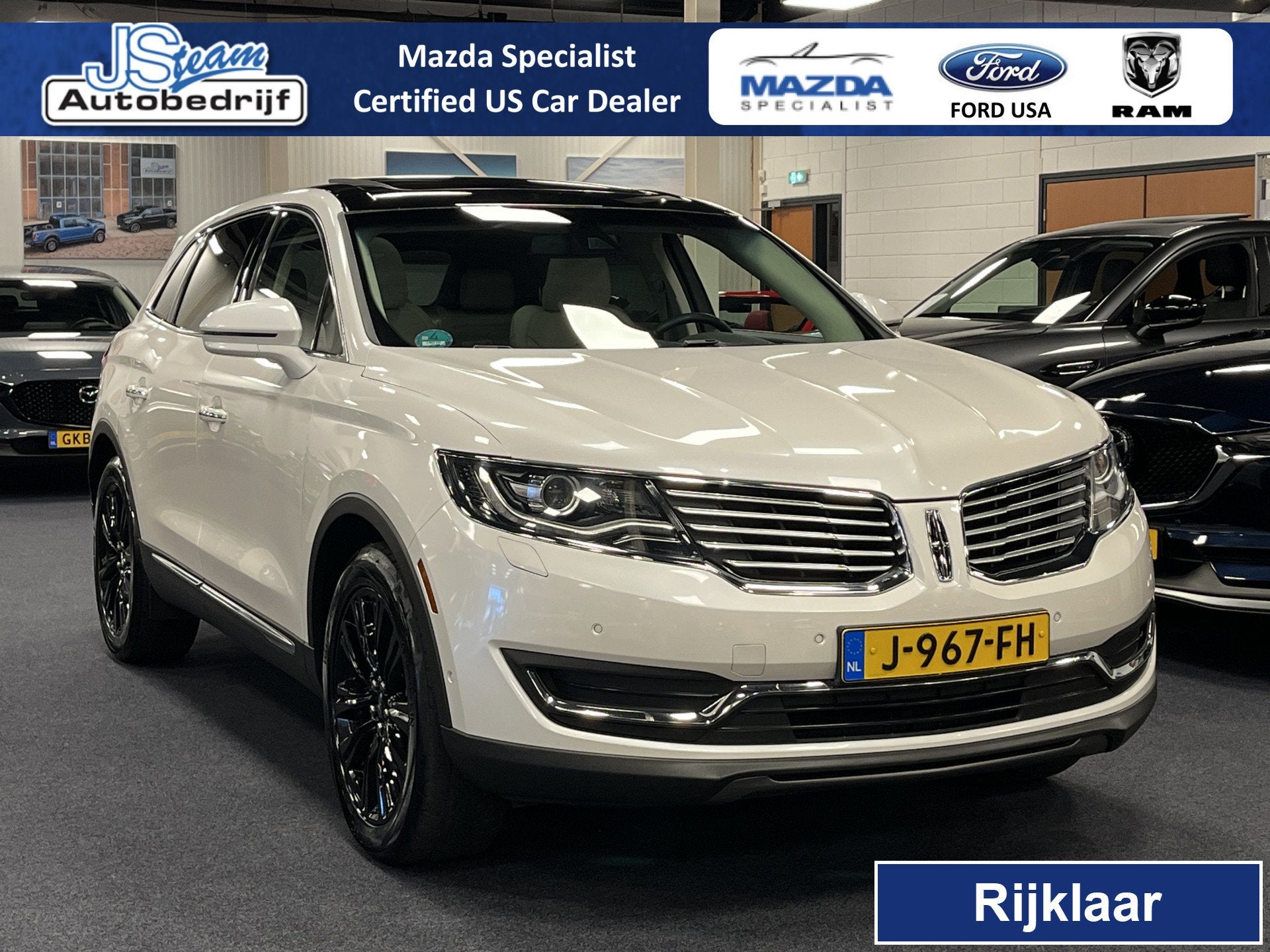 Lincoln MKX 2.7i V6 Premium EcoBoost 350PK AWD Automaat, Auto's, Automaat, 12 maanden, 450 kg, Gebruikt