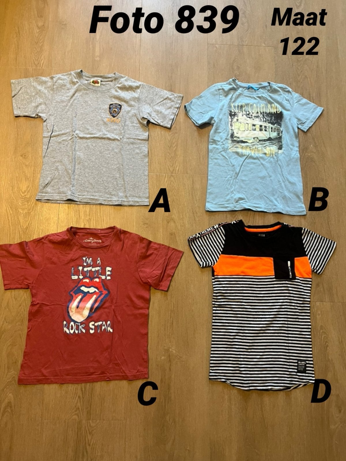 Shirt jongen maat 122 zgan *foto 839*, Kinderen en Baby's, Ophalen of Verzenden, Zo goed als nieuw, Jongen, Shirt of Longsleeve