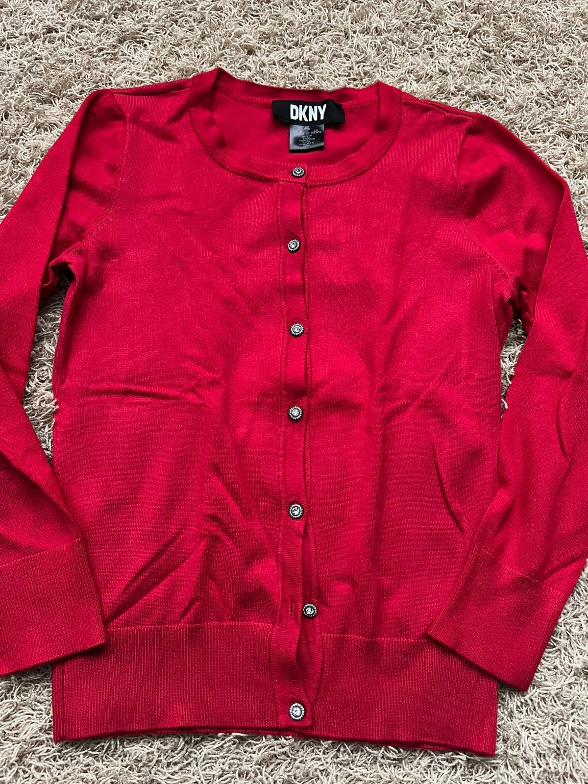 Nieuw rood DKNY vestje - Maat XXS, Ophalen of Verzenden, Nieuw, Maat 34 (XS) of kleiner, Rood