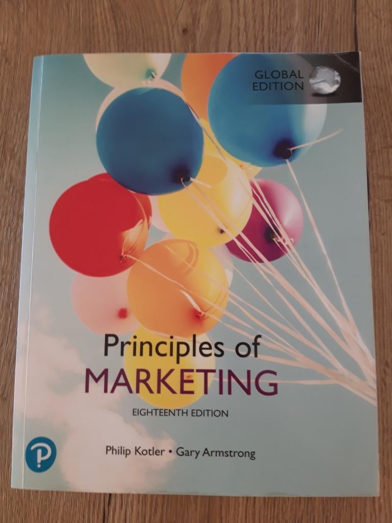Principles of Marketing, Kotler en Armstrong, Ophalen of Verzenden, Beta, WO