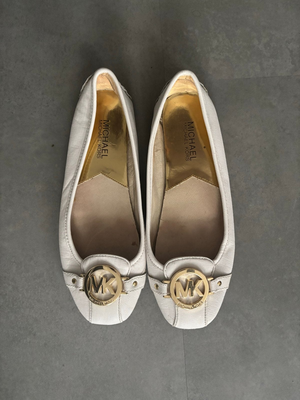 Michael Kors Ballerina's, Kleding | Dames, Schoenen, Ophalen of Verzenden, Zo goed als nieuw, Wit, Ballerina's