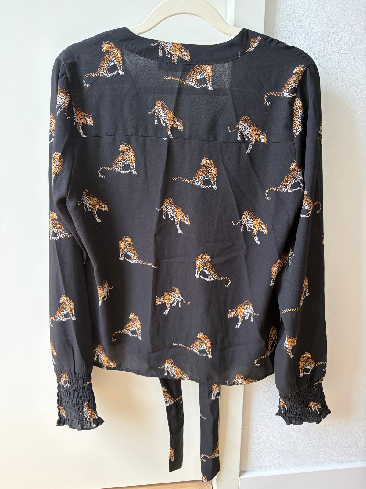 Costes Blouse met Luipaardprint - Maat S, Verzenden, Zo goed als nieuw, Maat 36 (S), Zwart