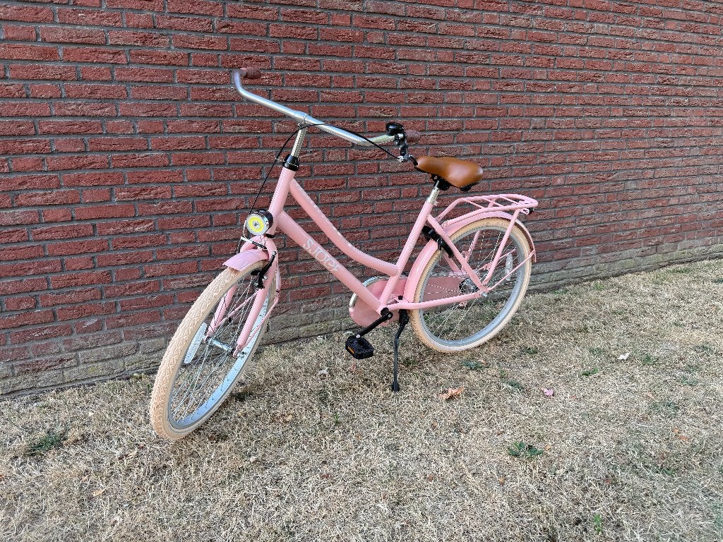 SJOEF City Meisjesfiets 24 Inch Roze, Ophalen, Terugtraprem, 24 inch, Nieuw