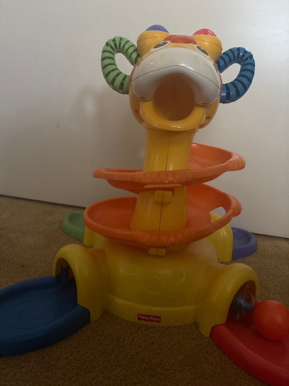 Fisher-Price Giraffe Ball Drop Speelgoed met Licht, Kinderen en Baby's, Speelgoed | Fisher-Price, Ophalen of Verzenden, Gebruikt