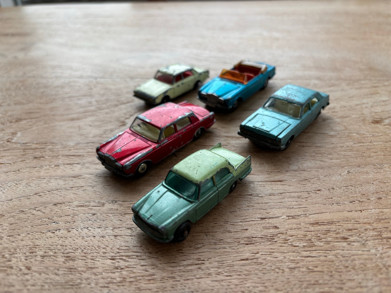 Oude Matchbox autootjes - Made in England by Lesney, Ophalen of Verzenden, Gebruikt