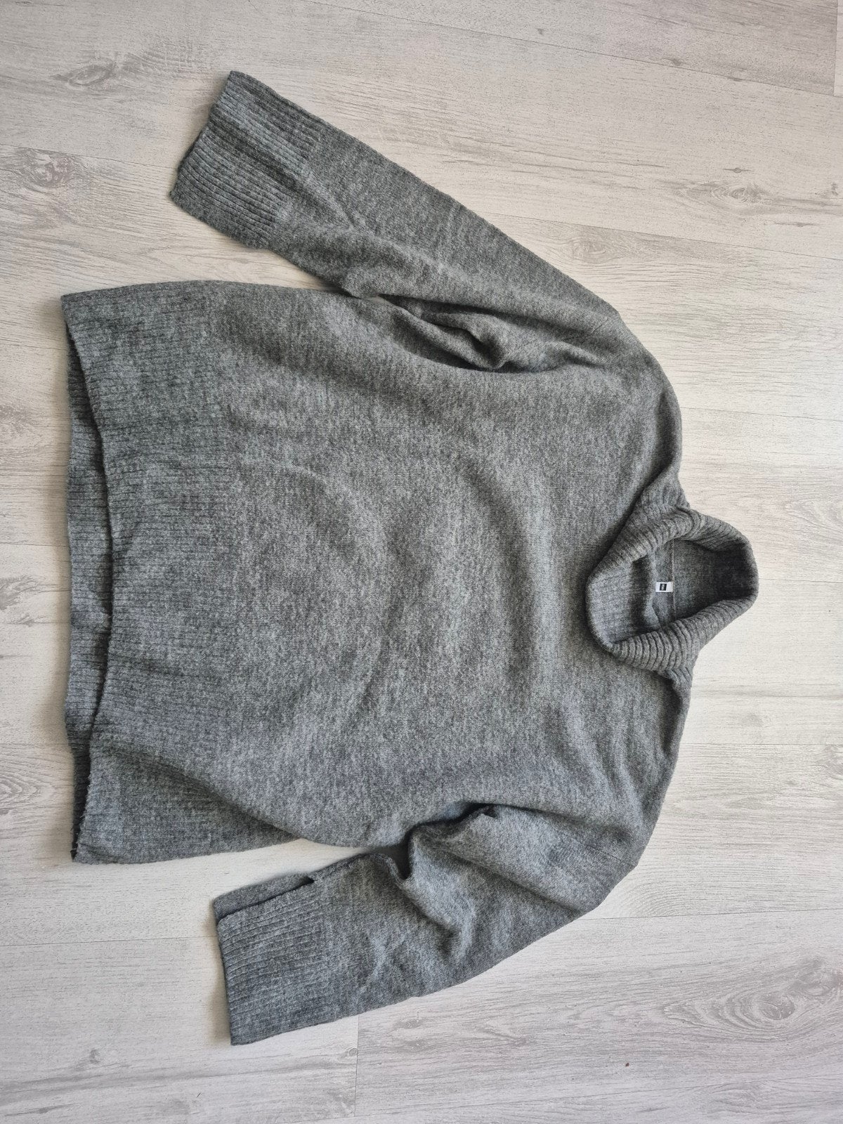Hema grijze coltrui maat M, Maat 38/40 (M), Ophalen of Verzenden, Grijs, Gedragen