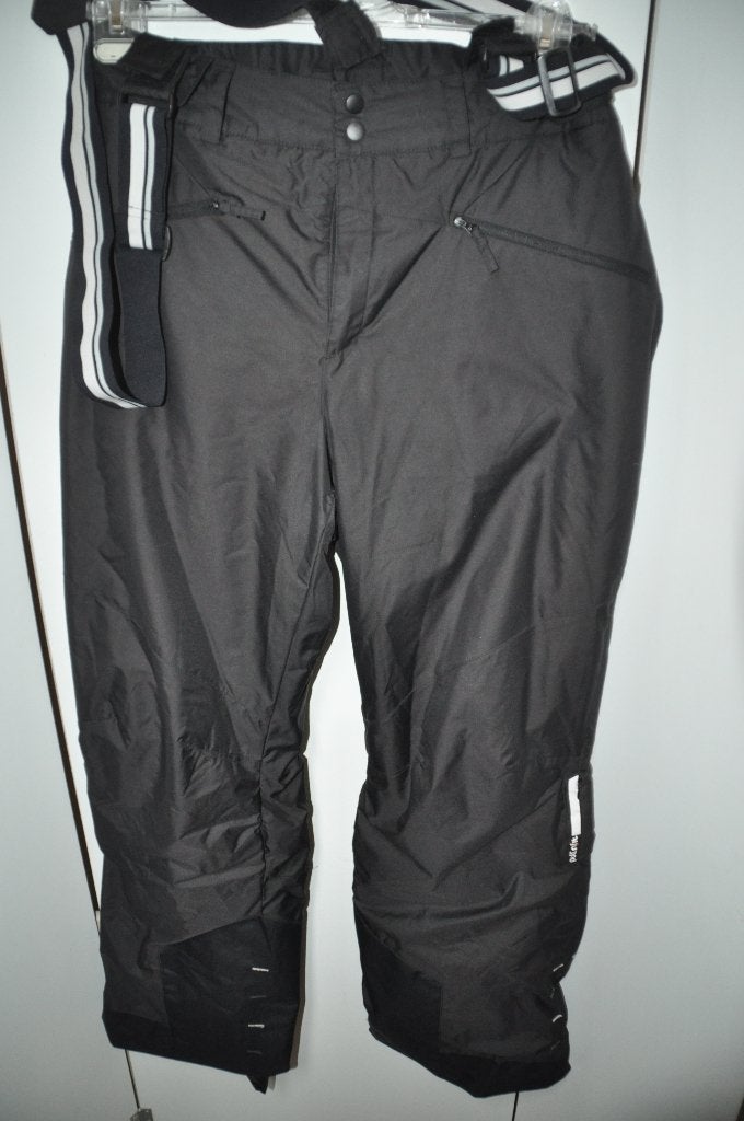 ski broek Zwart met Zwart Wit Bretels maat XXL W41 L34, Ophalen of Verzenden, Zo goed als nieuw, Maat 46/48 (XL) of groter, Broek