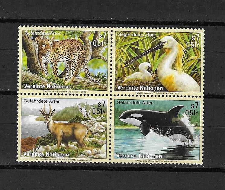 Verenigde naties blok bedreigde dieren jaguar orca enz., Verzenden, Dier of Natuur