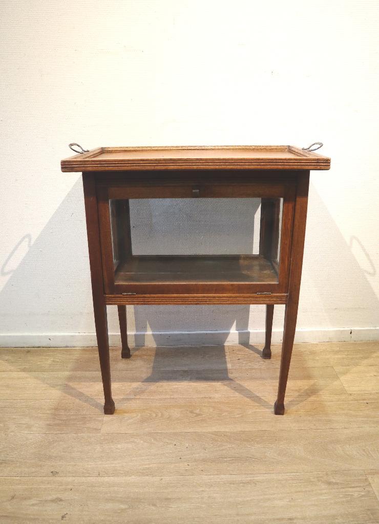 Antiek theekastje, theetafeltje met dienblad, Antiek en Kunst, Ophalen