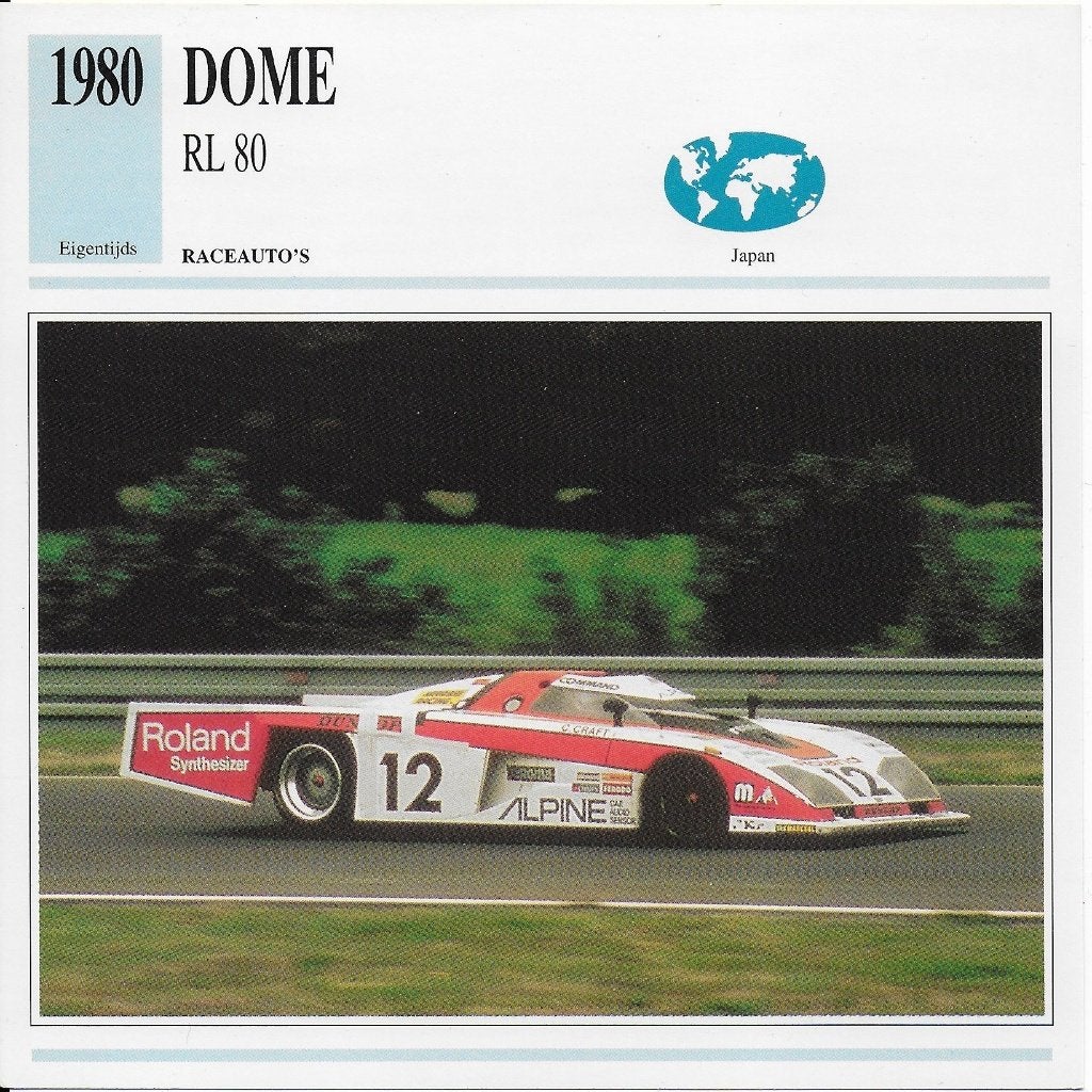 Ma857 autokaart dome rl80 ( 1980 ), Ophalen of Verzenden, Zo goed als nieuw, Auto's