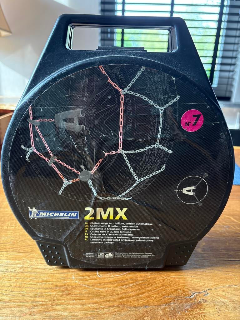 Nieuwe Michelin Sneeuwkettingen 2MX Zelfregelend Kruisvorm, Ophalen, Nieuw