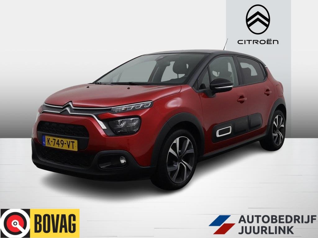 Citroen C3 1.2 Shine Navi/Led/Ecc/Lmv/CarPlay H.Leder/Two-To, Auto's, Citroën, Voorwielaandrijving, 83 pk, Euro 6, 1199 cc