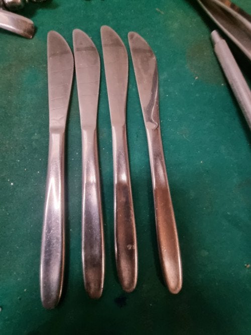 messen oslo inox vier stuks, Ophalen of Verzenden, 'T Olde Gre-j, Info@toldegrej.nl, Endepoelstraat 20f Didam