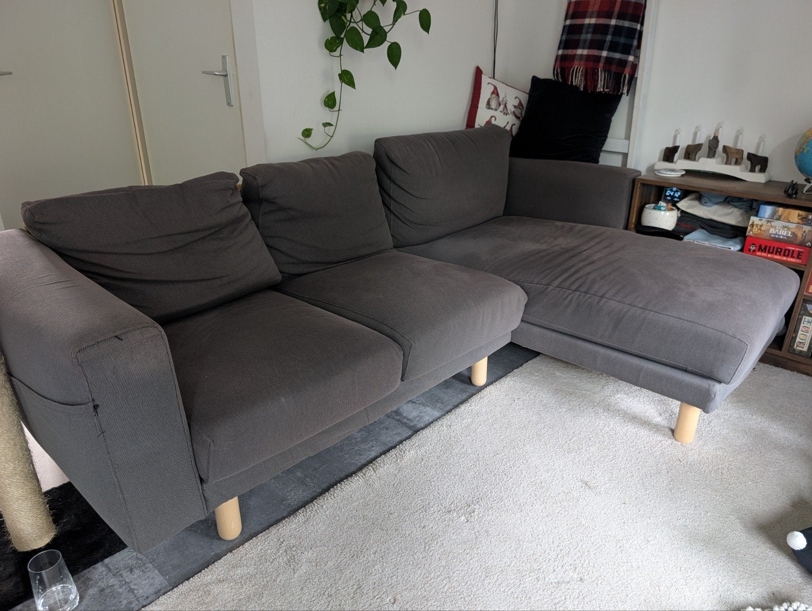 IKEA Norsborg Hoekbank met gebruikssporen, Ophalen, 250 tot 300 cm, Gebruikt, Hoekbank