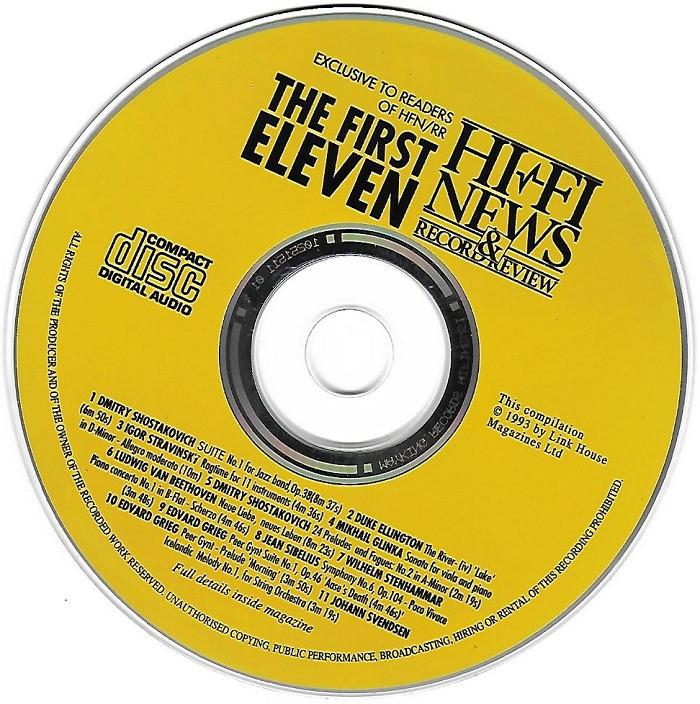 SALE-> CD VARIOUS-The First Eleven-HFN sampler, Cd's en Dvd's, Cd's | Klassiek, Zo goed als nieuw, Kamermuziek, Classicisme, Verzenden