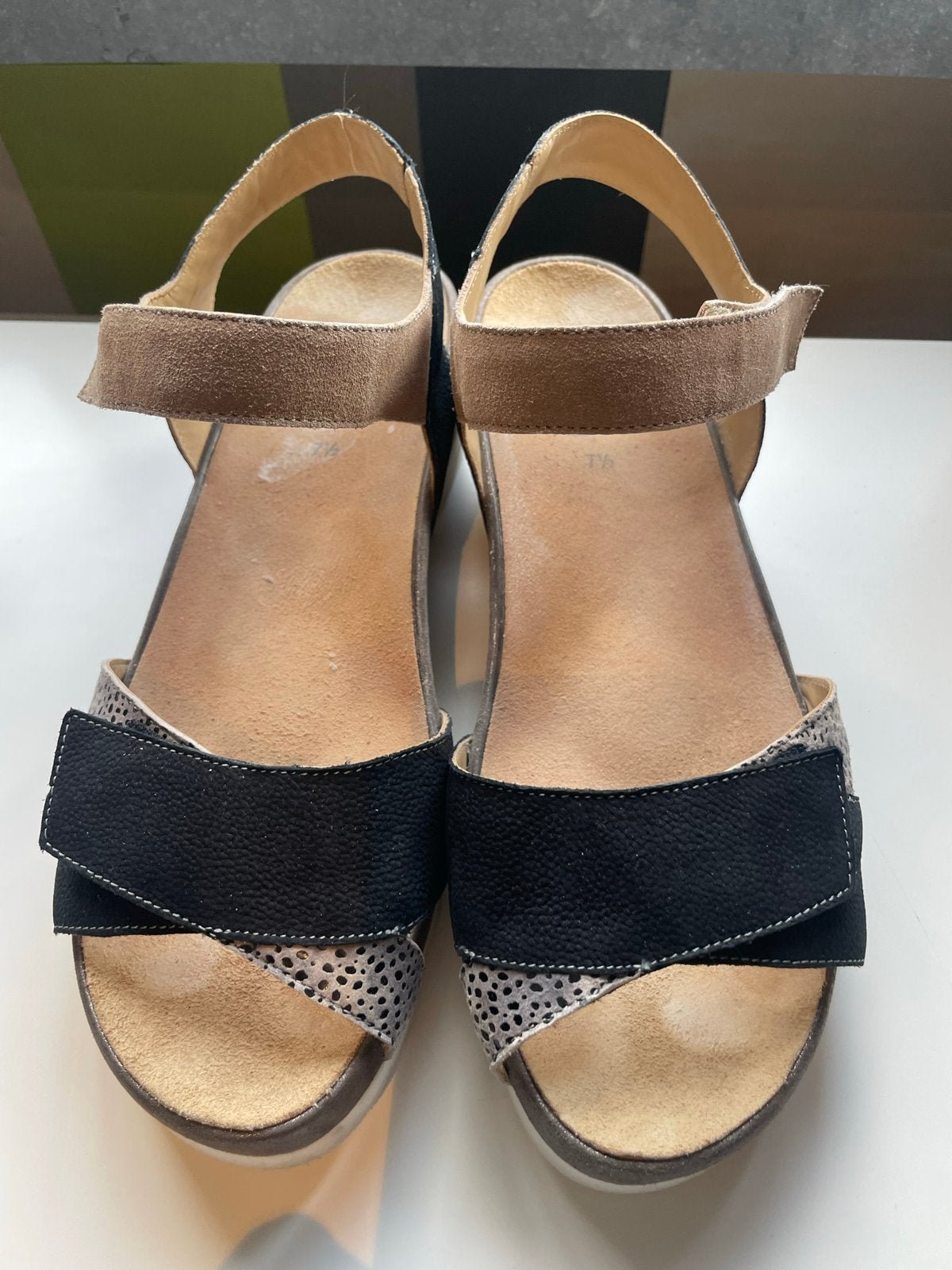 Durea Sandalen Maat 41.5 K - Comfortabele Zomerschoenen, Overige kleuren, Zo goed als nieuw, Sandalen of Muiltjes, Ophalen of Verzenden
