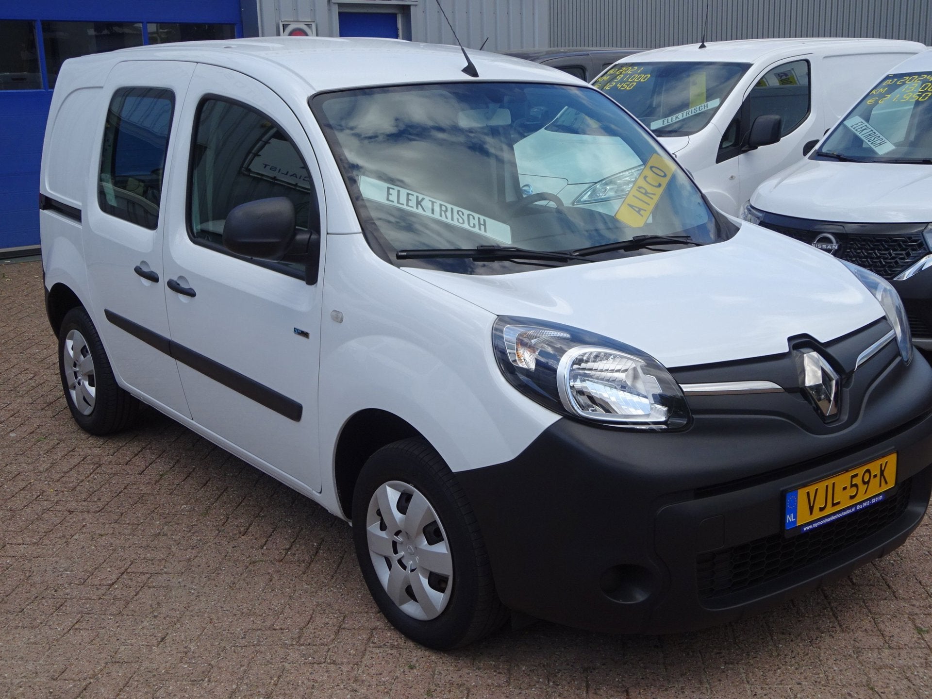 Renault Kangoo Z.E. 33 ( Koopaccu ) S.O.H 96% AIRCO NAVIGATI, Stof, Gebruikt, Zwart, 33 kWh