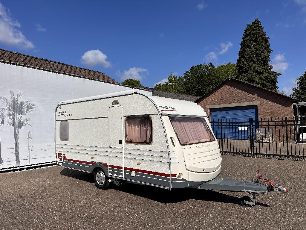 Home-car Racer 45 Spirit, Mover, Omnistar luifel, BOVAG 2026, Caravans en Kamperen, Caravans, Home Star, Rondzit, Frans bed, Particulier