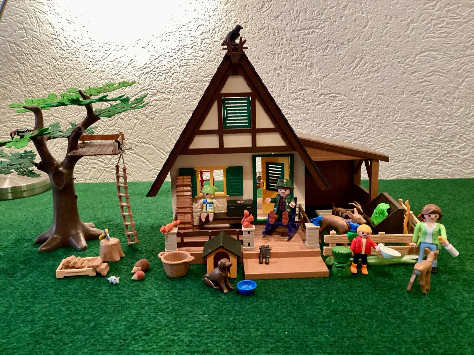 Playmobil Boswachtershuis met dieren en figuren, Gebruikt, Gebouw, Complete set, Ophalen of Verzenden
