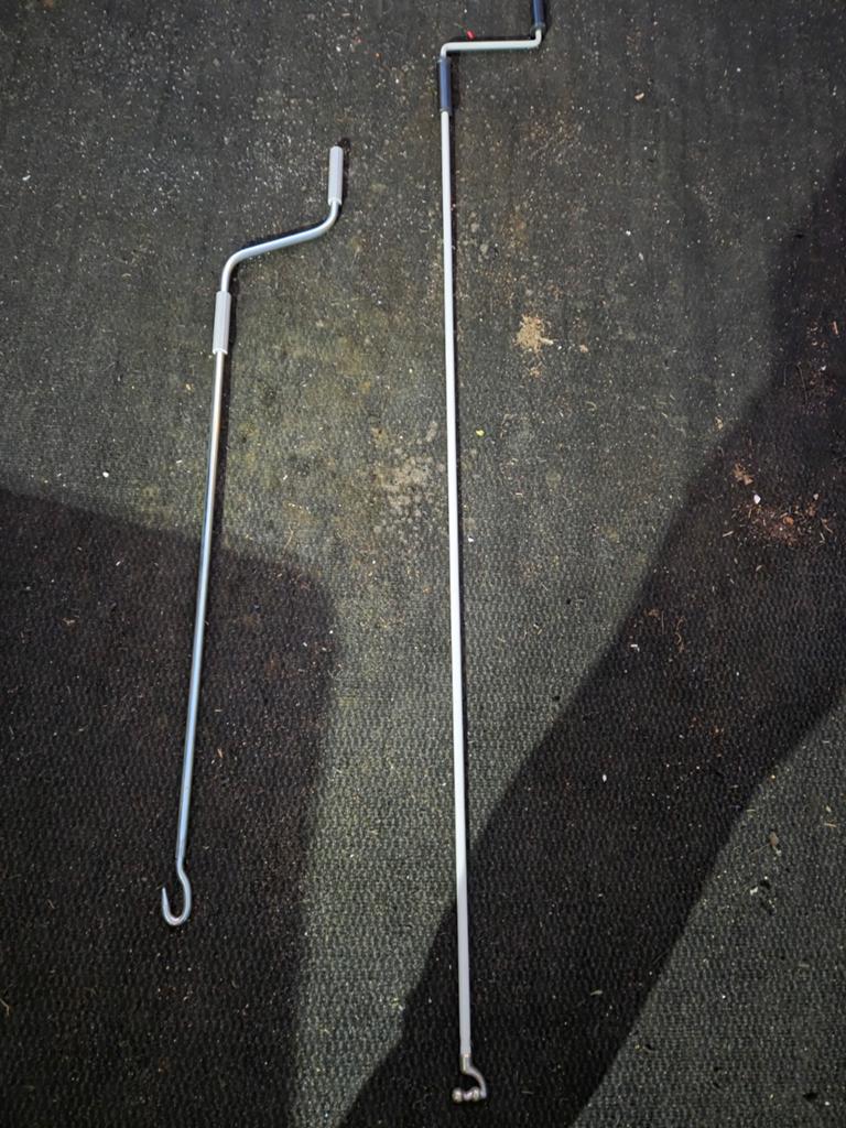 2x Zwengel voor luifel of voortent, Caravans en Kamperen, Caravan accessoires, Ophalen of Verzenden, Gebruikt