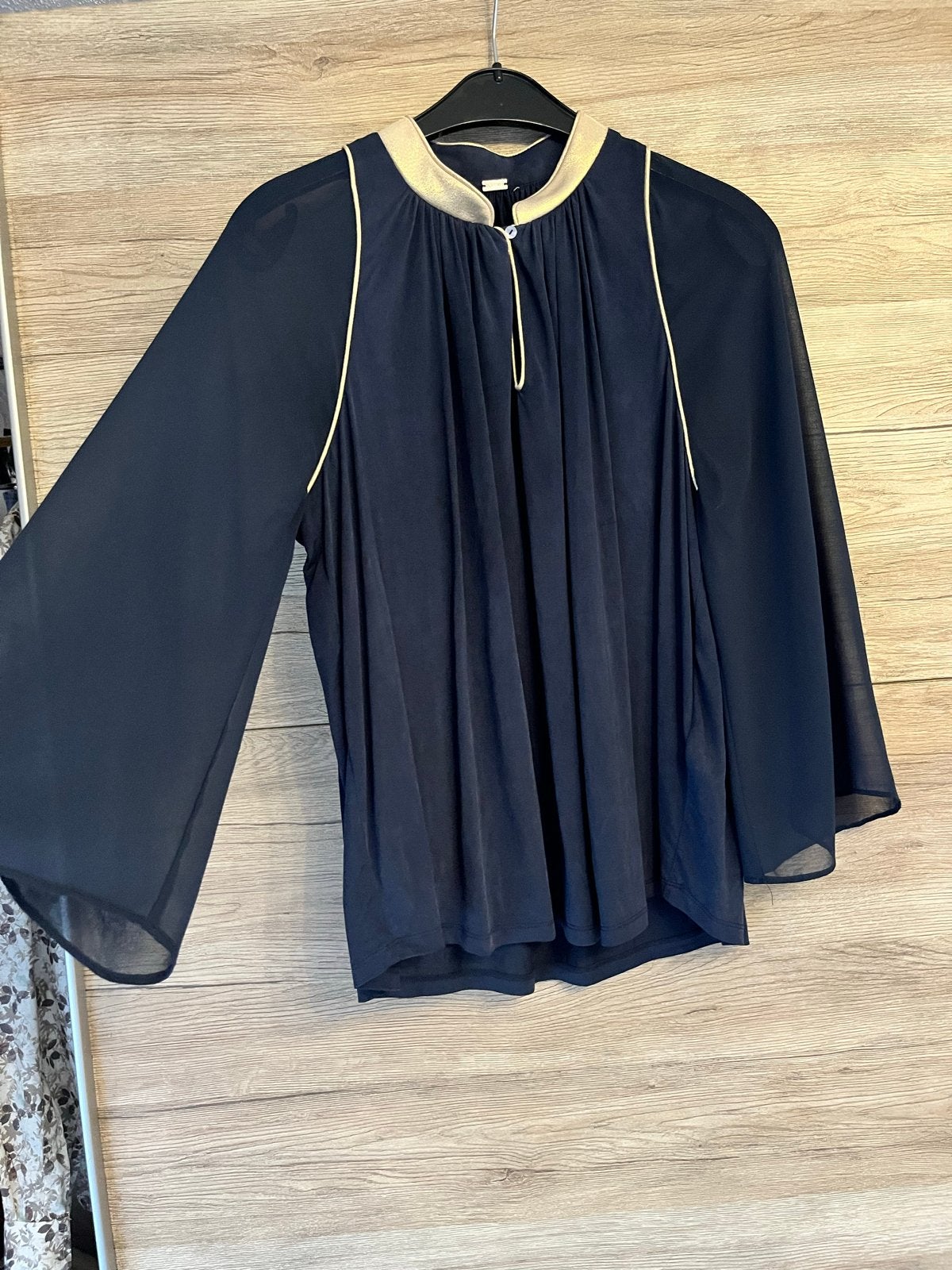 Nieuw Gustav blouse M 38 40 donkerblauw met gouden details, Maat 38/40 (M), Blauw, Gustav, Nieuw