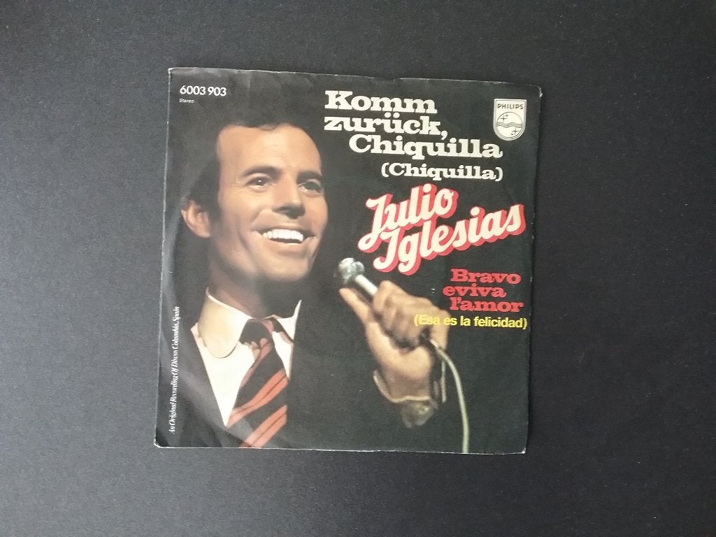 Julio Iglesias - Komm Zuruck, Chiquilla, Cd's en Dvd's, Vinyl Singles, Verzenden, 7 inch, Single, Pop