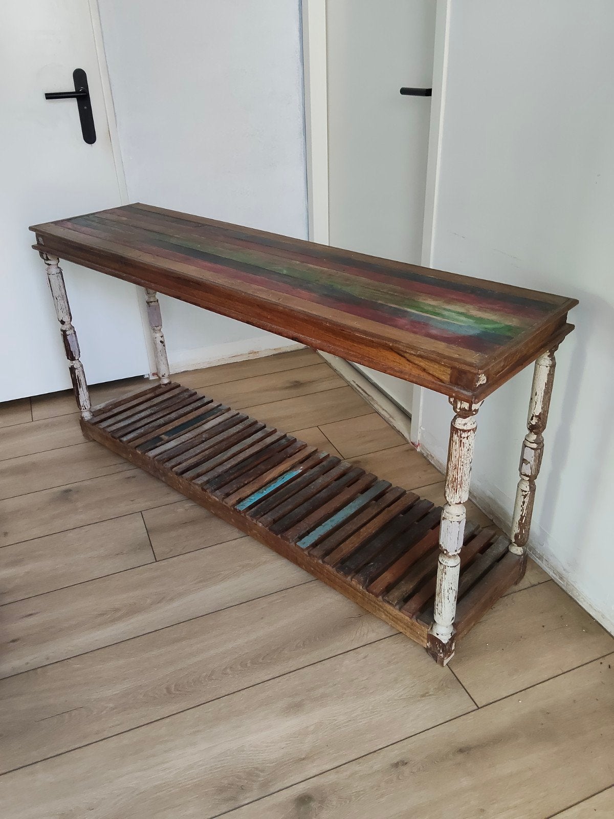Sidetable/haltafel ibiza india stijl, Ophalen, Minder dan 50 cm, Gebruikt, 100 tot 150 cm