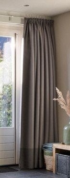 Grijze gordijnen, Huis en Inrichting, Stoffering | Gordijnen en Lamellen, Ophalen