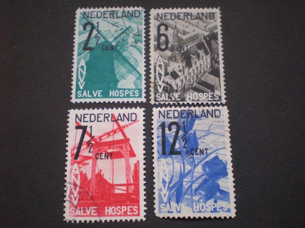 nederland NVPH 244-247 gebruikt ( T 959)....€ 5,75, Verzenden
