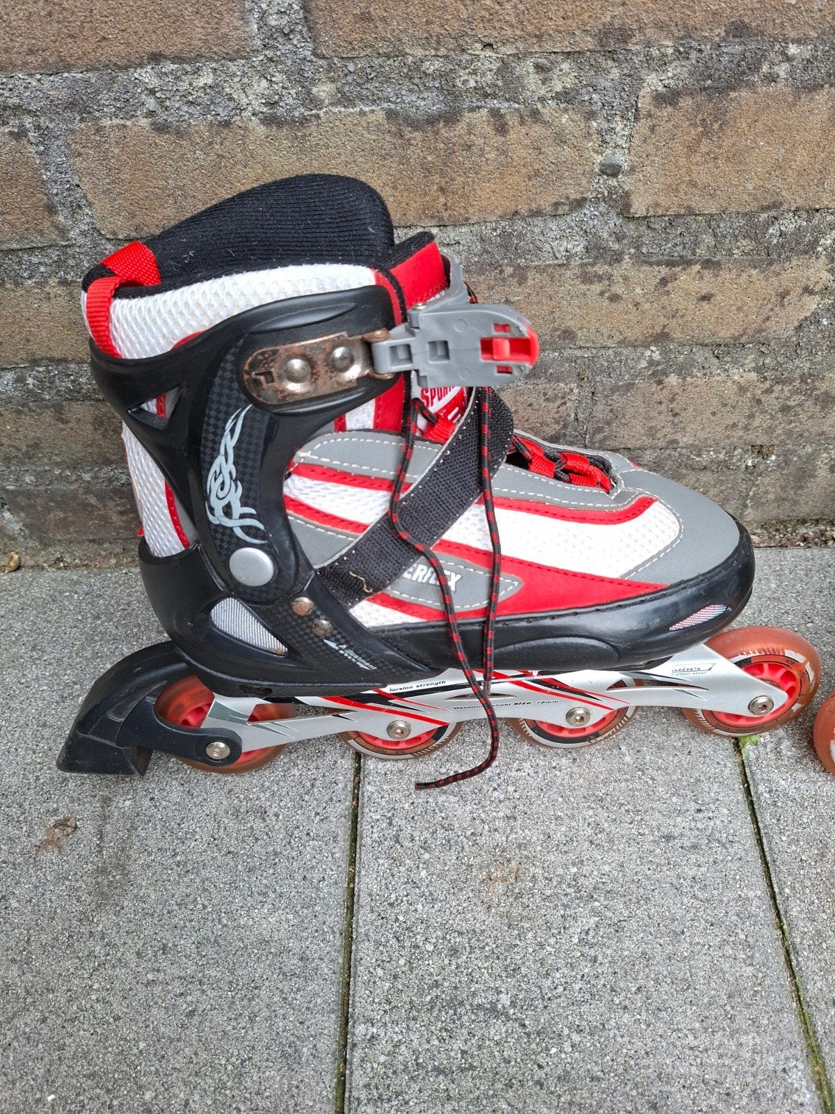Powerslide Inline Skates met Schaatsijzers - Maat 38, Ophalen, Gebruikt, Kinderen, Inline skates 4 wielen