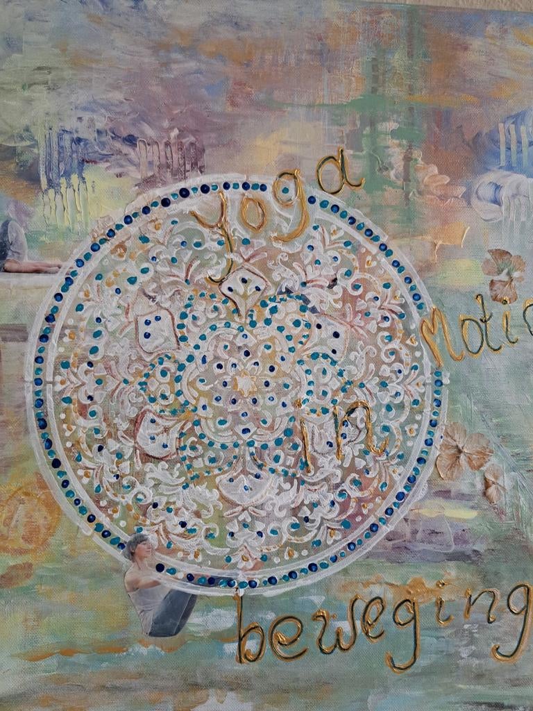 Schilderij yoga 50x50, Ophalen of Verzenden