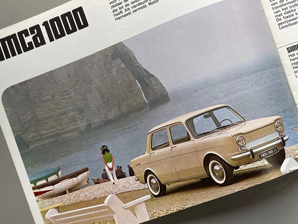 Brochure  Simca 1300 / Simca 1500 tourist (1965), Ophalen of Verzenden, Zo goed als nieuw, Overige merken