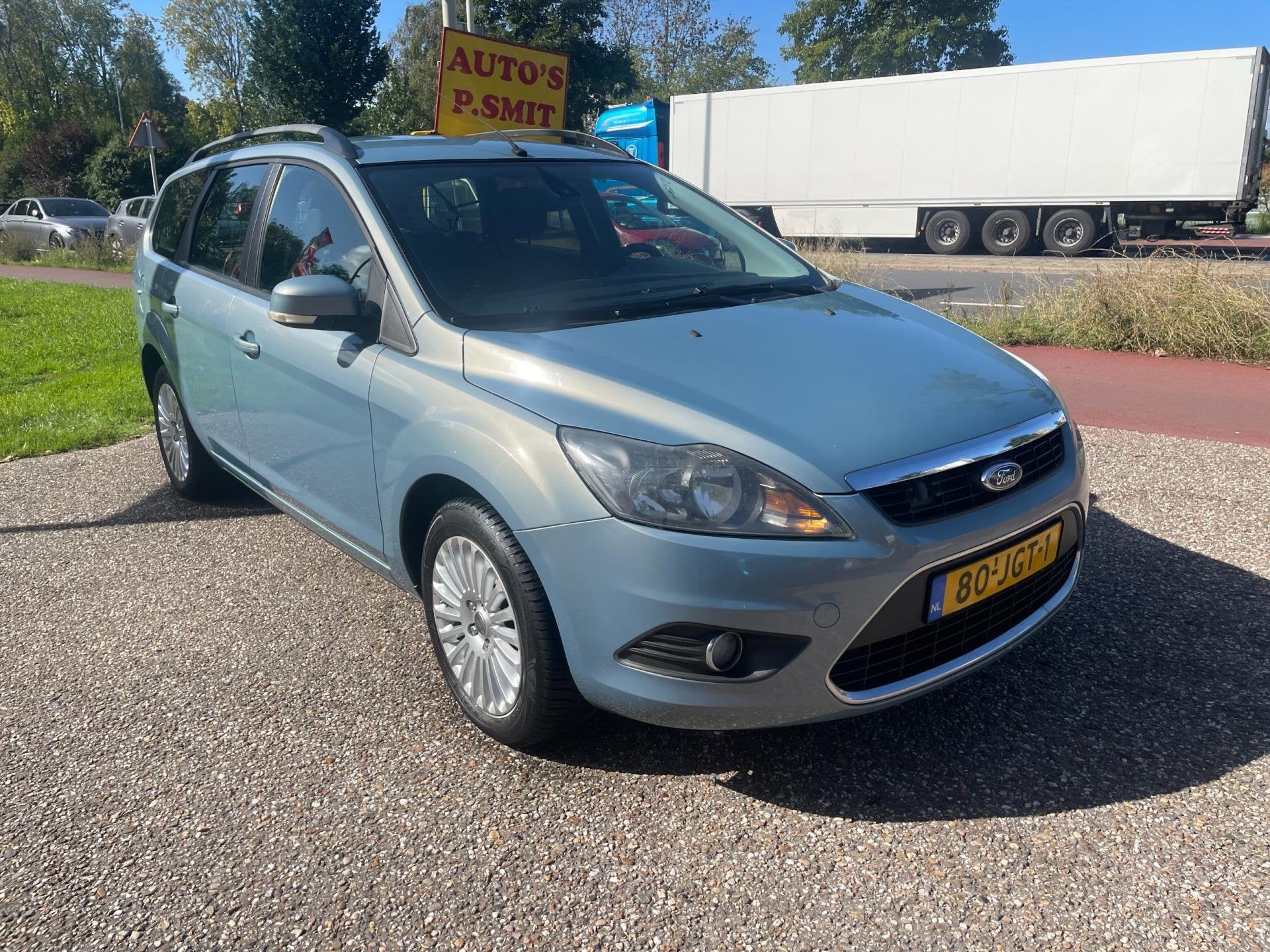 Ford Focus Wagon 1.8 Titanium Flexi Fuel cruise contr airco, Auto's, Dealer onderhouden, 125 pk, Gebruikt, 4 cilinders