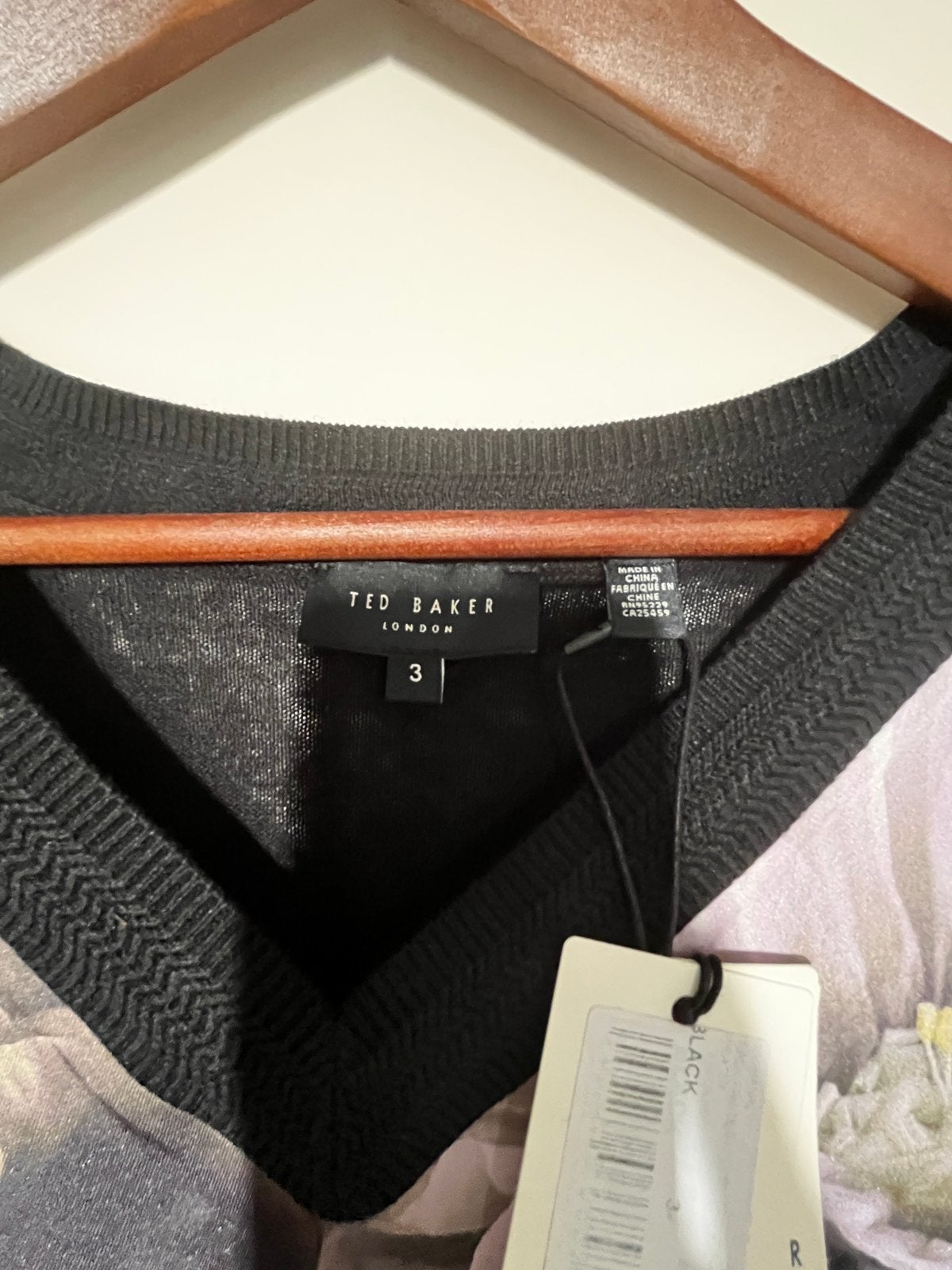 Ted Baker trui met bloemenprint, Ophalen of Verzenden, Nieuw, Maat 38/40 (M), Zwart