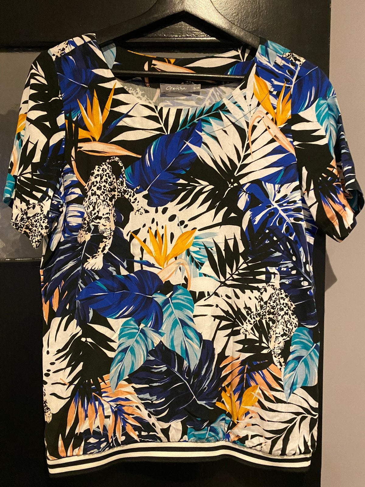 Geisha blouse maat 36, Kleding | Dames, Blouses en Tunieken, Ophalen of Verzenden, Zo goed als nieuw, Maat 36 (S), Blauw