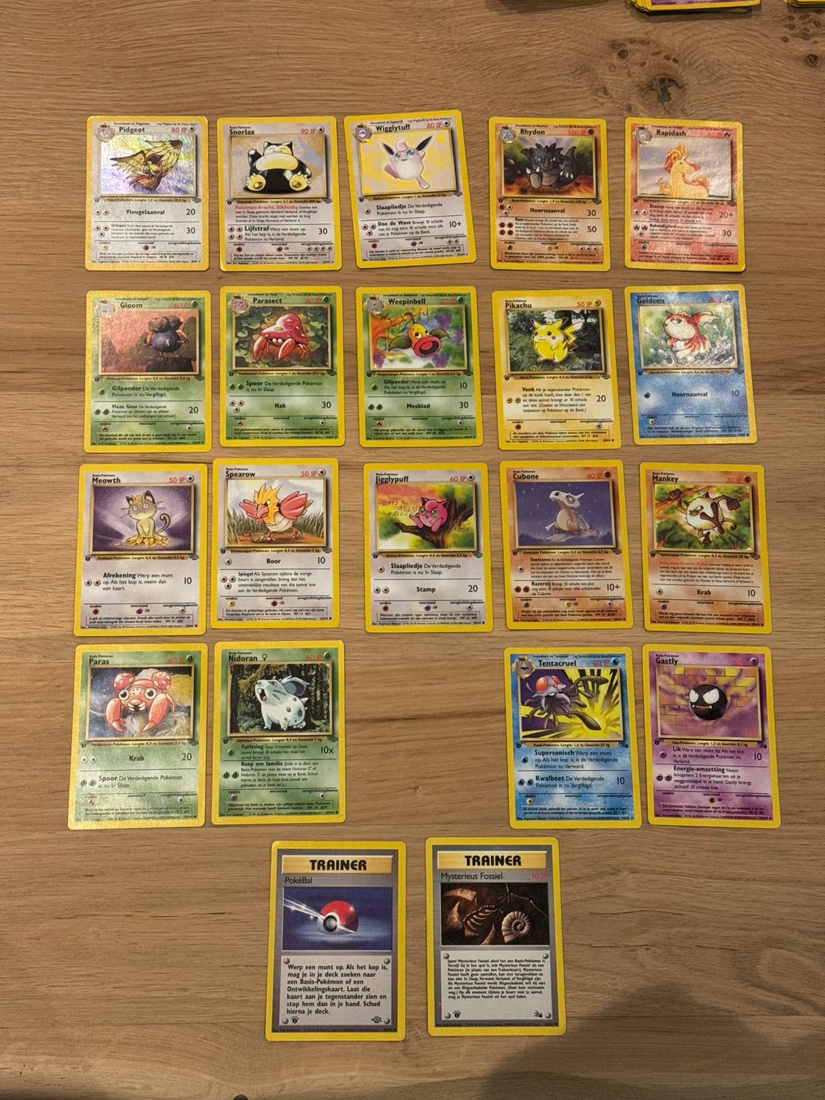 Pokemon 1st edition kaarten Nederlands, Ophalen of Verzenden, Gebruikt, Meerdere kaarten, Foil