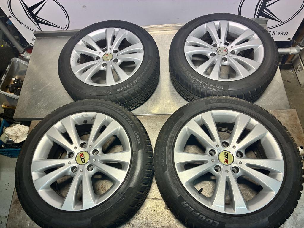16 inch GTR Racing velgen met Cooper winterbanden, Auto-onderdelen, Banden en Velgen, Niet ingevuld, Gebruikt, 16 inch, Banden en Velgen
