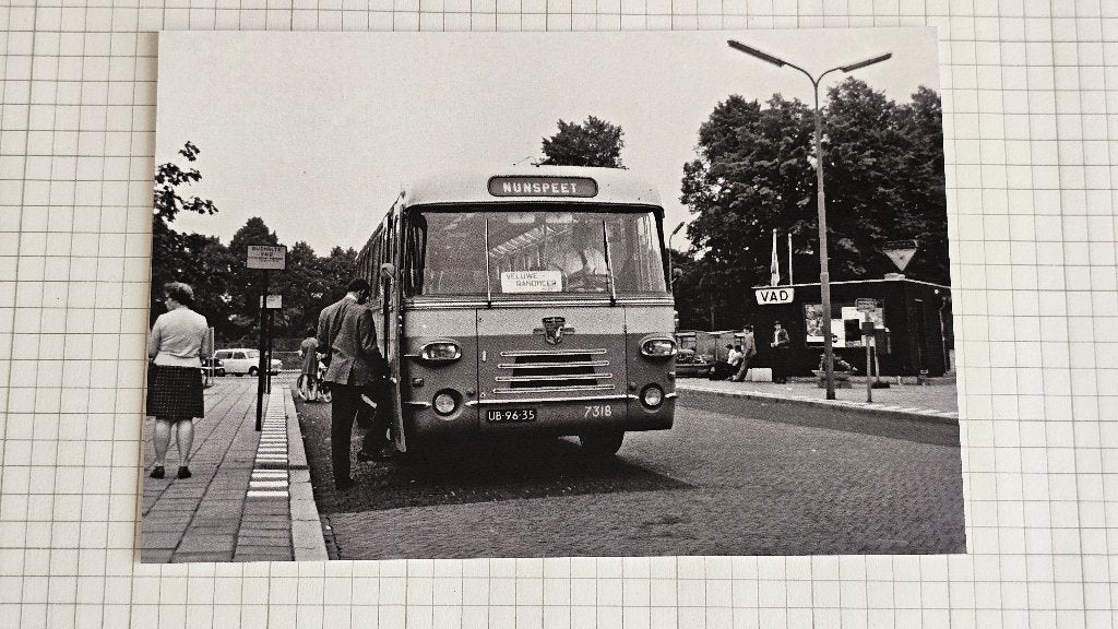 Foto BUS VAD Apeldoorn 7318, Verzenden, Gebruikt, Bus of Metro, Overige typen