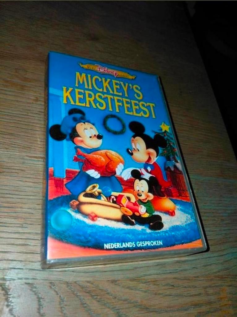 Mini Disney Classics Mickey's Kerstfeest videoband. 1992, Alle leeftijden, Ophalen of Verzenden, Gebruikt, Tekenfilms en Animatie