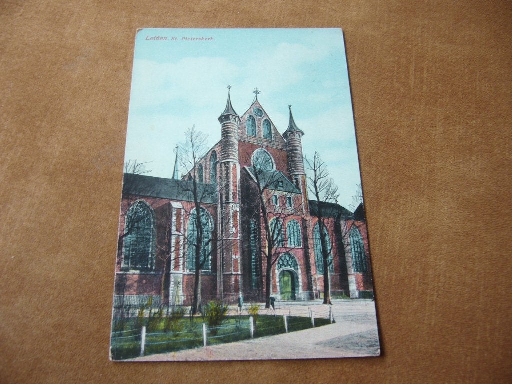LEIDEN  =  ST. PIETERSKERK   1913, Ophalen of Verzenden, Voor 1920, Gelopen, Zuid-Holland
