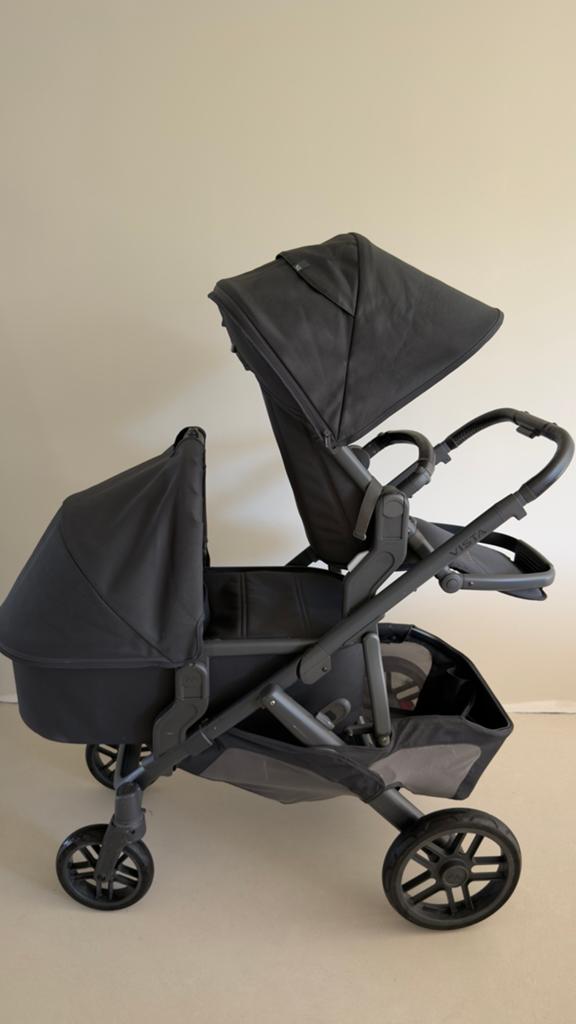 UPPAbaby Vista V2 Duowagen - Compleet met reiswieg, Gebruikt, Duowagen, Combiwagen, Ophalen