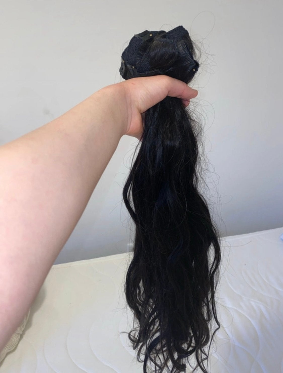 Real Human Hair Extensions - 220 gram, 22 inch, Ophalen of Verzenden, Zo goed als nieuw, Pruik of Haarverlenging