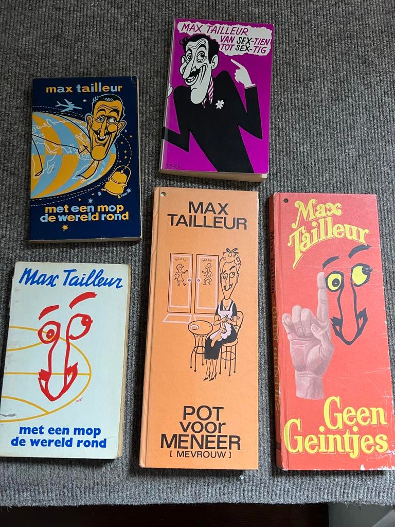 Max Tailleur Boeken Collectie - Humoristische Verhalen, Ophalen of Verzenden, Gelezen, Moppen