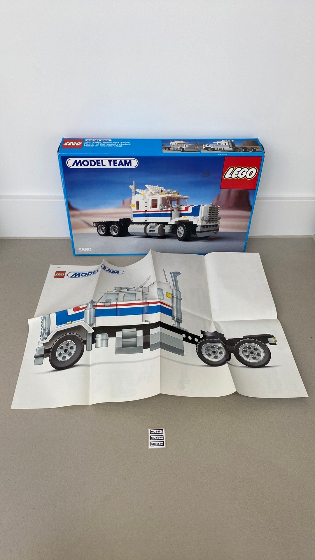 Lego 5580 Technic Model Team Doos + Poster + Stickers, Ophalen of Verzenden, Zo goed als nieuw